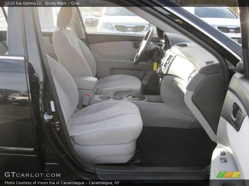 Ebony Black / Gray 2010 Kia Optima LX