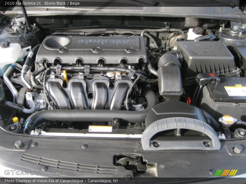 Ebony Black / Beige 2010 Kia Optima LX