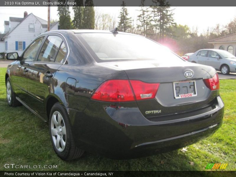 Ebony Black / Beige 2010 Kia Optima LX
