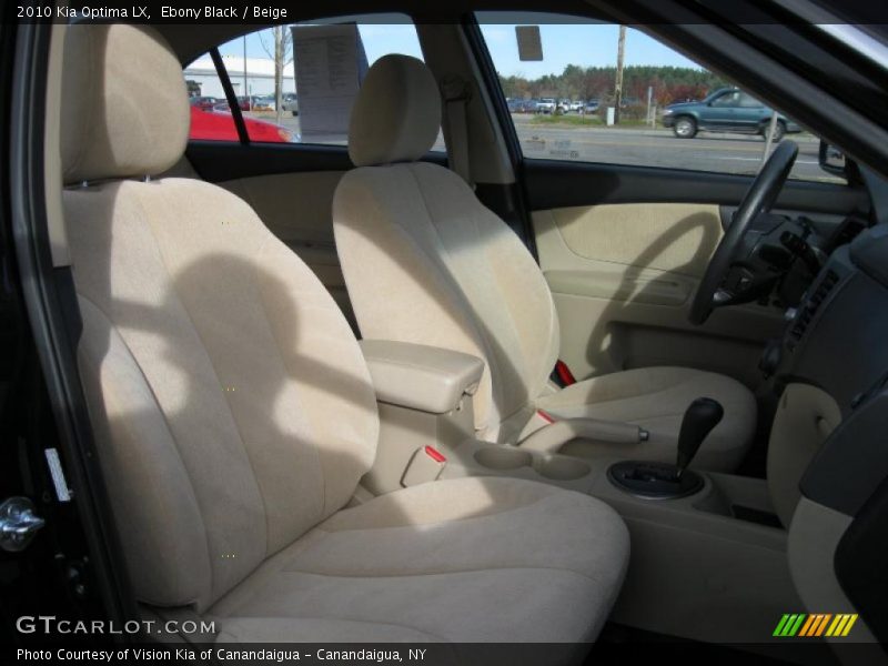 Ebony Black / Beige 2010 Kia Optima LX