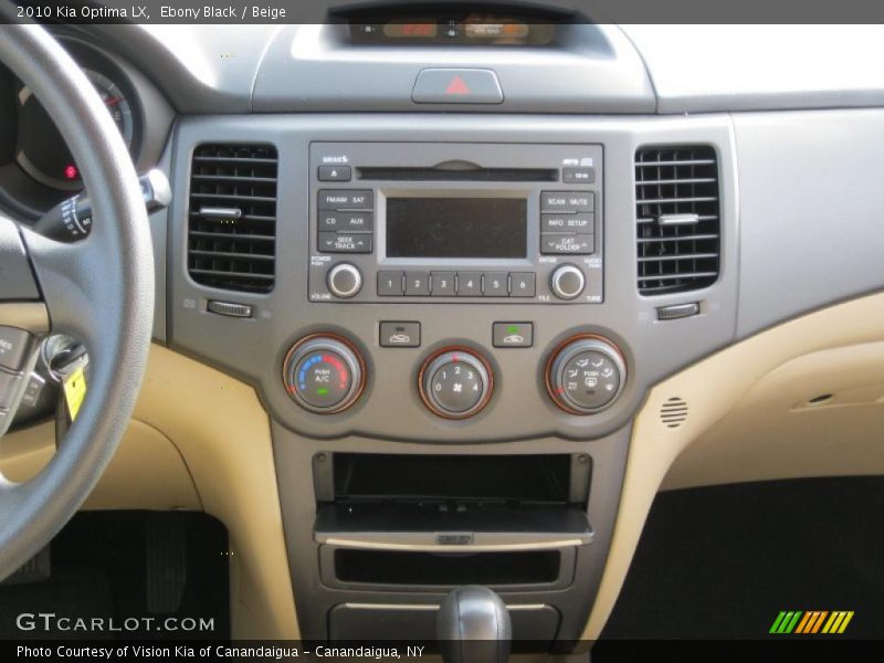 Ebony Black / Beige 2010 Kia Optima LX