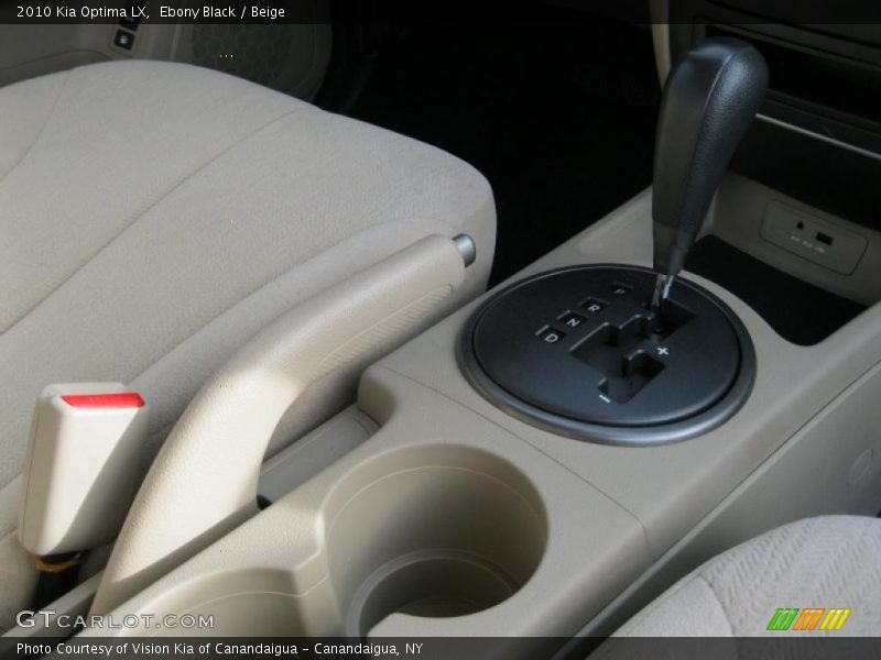 Ebony Black / Beige 2010 Kia Optima LX