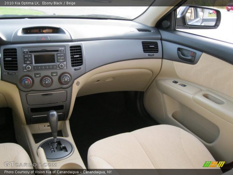 Ebony Black / Beige 2010 Kia Optima LX