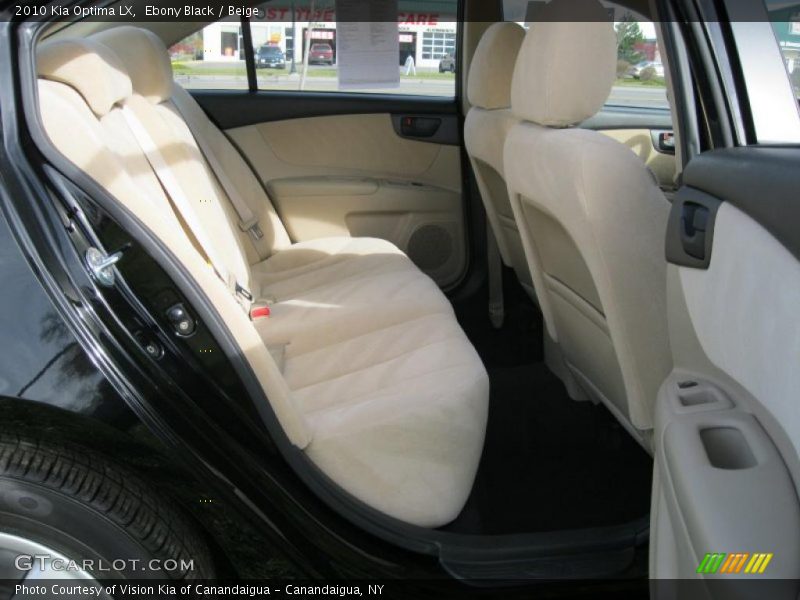 Ebony Black / Beige 2010 Kia Optima LX