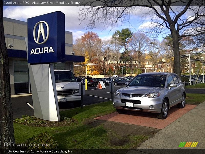 Alabaster Silver Metallic / Ebony 2008 Acura RDX