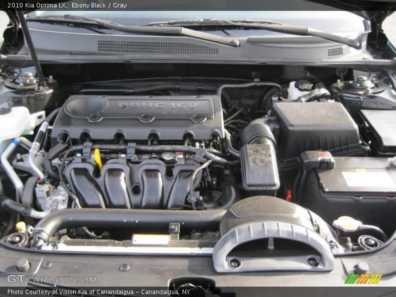 Ebony Black / Gray 2010 Kia Optima LX