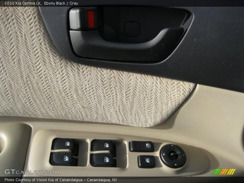 Ebony Black / Gray 2010 Kia Optima LX