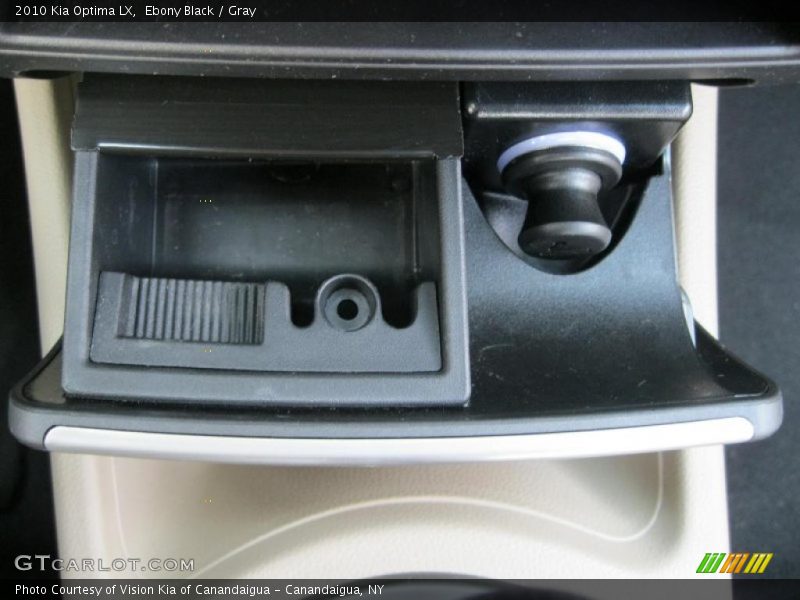 Ebony Black / Gray 2010 Kia Optima LX