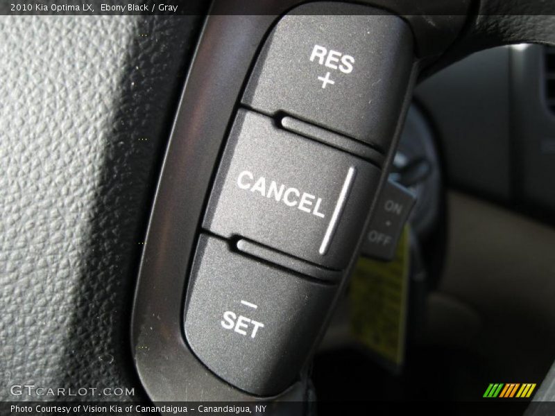 Ebony Black / Gray 2010 Kia Optima LX