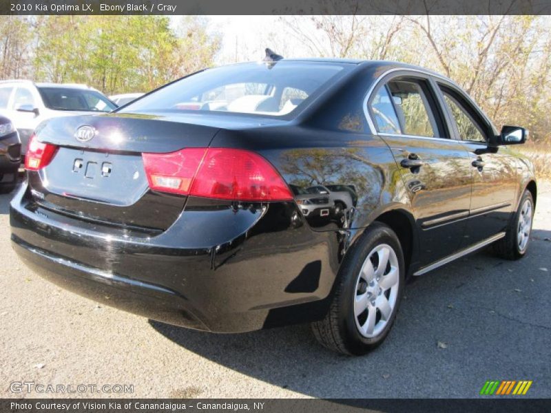 Ebony Black / Gray 2010 Kia Optima LX