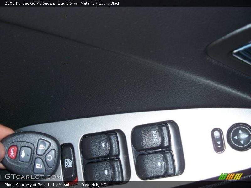 Liquid Silver Metallic / Ebony Black 2008 Pontiac G6 V6 Sedan