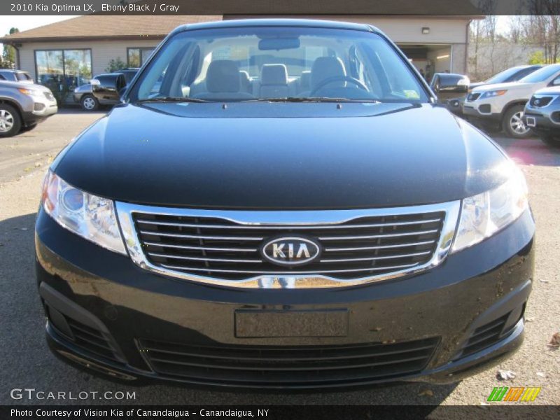 Ebony Black / Gray 2010 Kia Optima LX