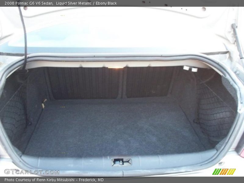 Liquid Silver Metallic / Ebony Black 2008 Pontiac G6 V6 Sedan