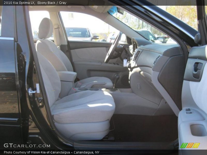 Ebony Black / Gray 2010 Kia Optima LX