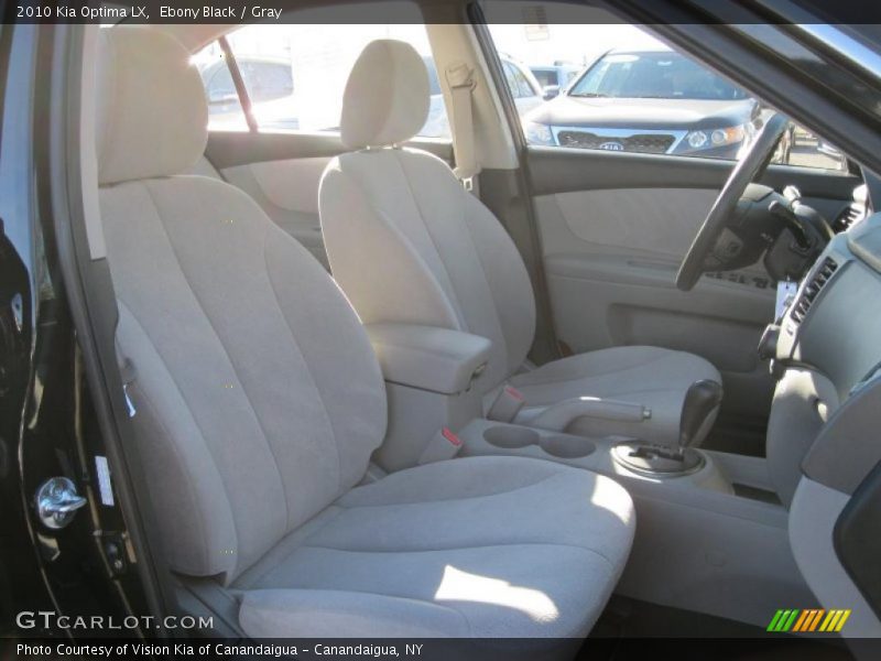 Ebony Black / Gray 2010 Kia Optima LX