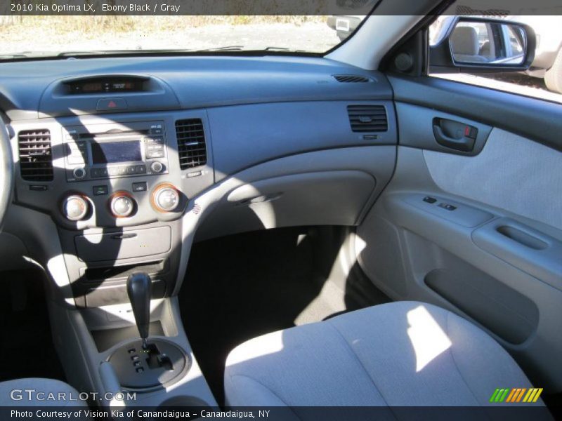 Ebony Black / Gray 2010 Kia Optima LX