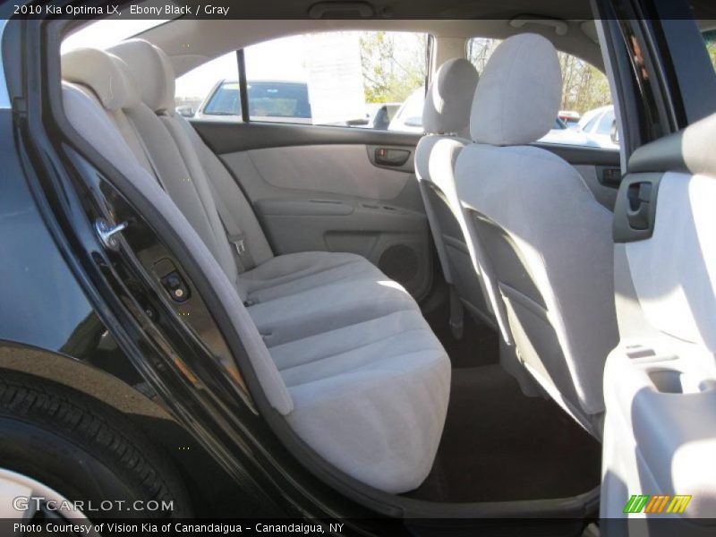 Ebony Black / Gray 2010 Kia Optima LX