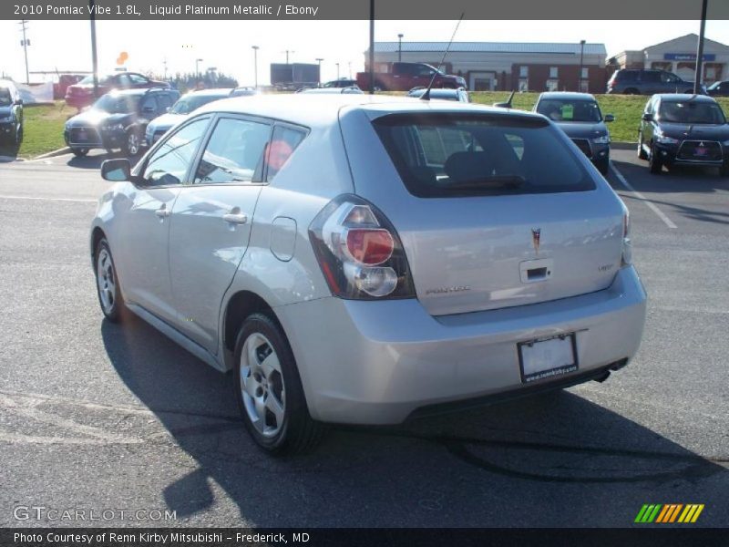 Liquid Platinum Metallic / Ebony 2010 Pontiac Vibe 1.8L