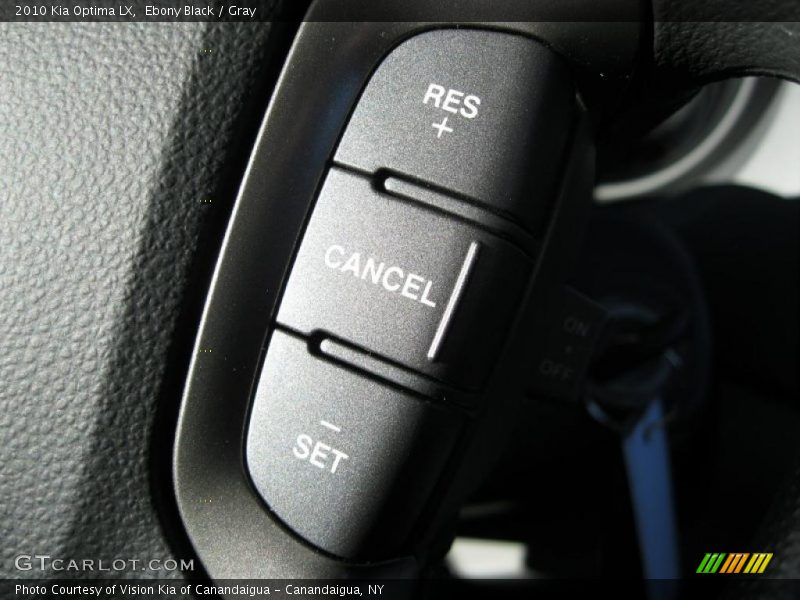 Ebony Black / Gray 2010 Kia Optima LX