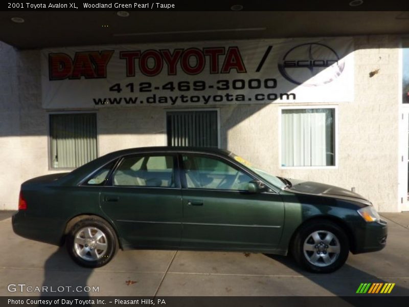 Woodland Green Pearl / Taupe 2001 Toyota Avalon XL