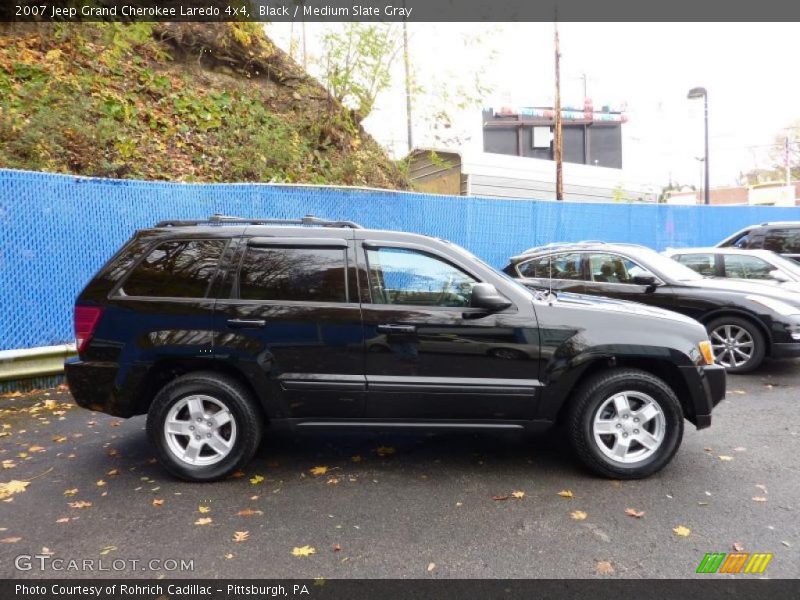 Black / Medium Slate Gray 2007 Jeep Grand Cherokee Laredo 4x4
