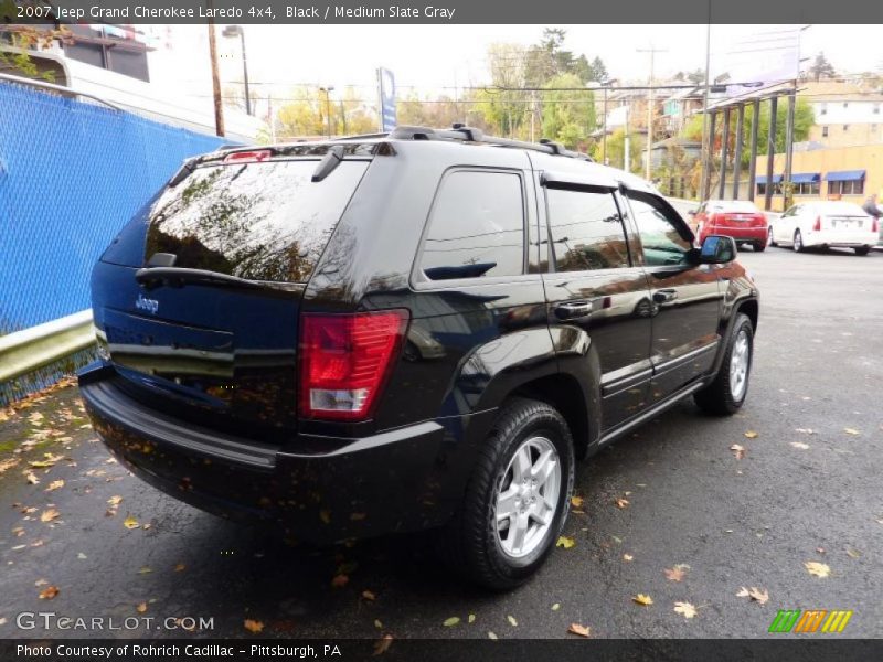 Black / Medium Slate Gray 2007 Jeep Grand Cherokee Laredo 4x4