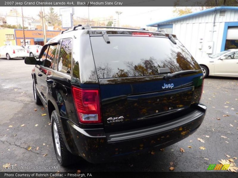Black / Medium Slate Gray 2007 Jeep Grand Cherokee Laredo 4x4