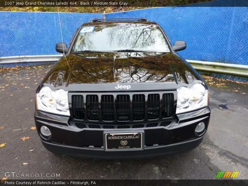 Black / Medium Slate Gray 2007 Jeep Grand Cherokee Laredo 4x4