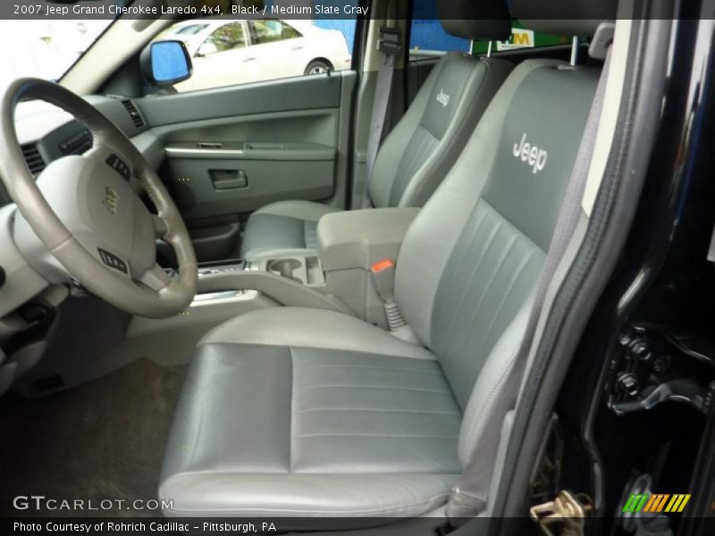 Black / Medium Slate Gray 2007 Jeep Grand Cherokee Laredo 4x4