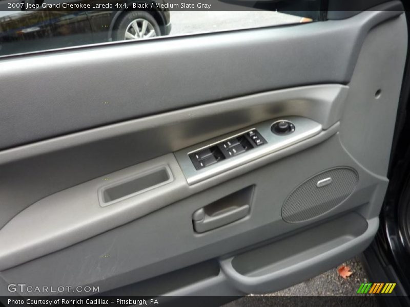 Black / Medium Slate Gray 2007 Jeep Grand Cherokee Laredo 4x4