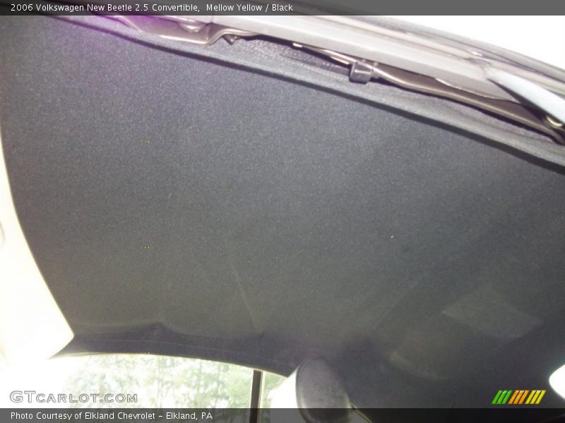 Mellow Yellow / Black 2006 Volkswagen New Beetle 2.5 Convertible