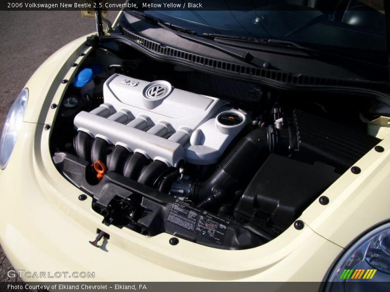 Mellow Yellow / Black 2006 Volkswagen New Beetle 2.5 Convertible
