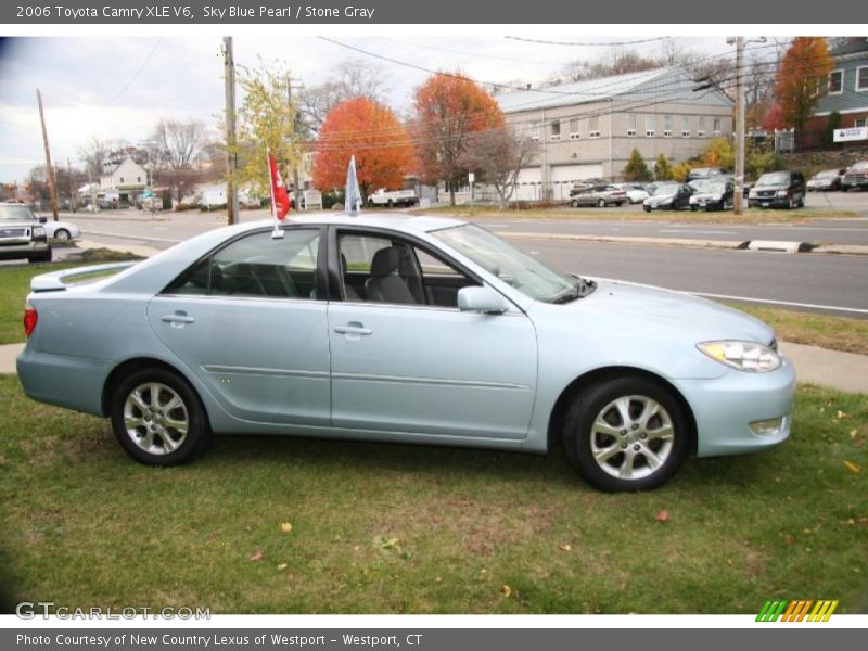 Sky Blue Pearl / Stone Gray 2006 Toyota Camry XLE V6