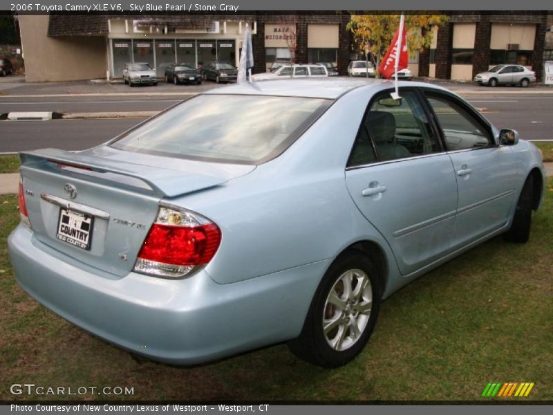 Sky Blue Pearl / Stone Gray 2006 Toyota Camry XLE V6