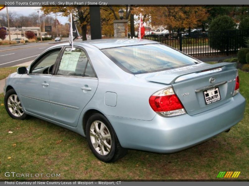 Sky Blue Pearl / Stone Gray 2006 Toyota Camry XLE V6