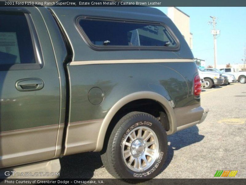 Estate Green Metallic / Castano Brown Leather 2001 Ford F150 King Ranch SuperCrew