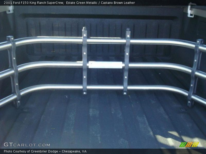 Estate Green Metallic / Castano Brown Leather 2001 Ford F150 King Ranch SuperCrew
