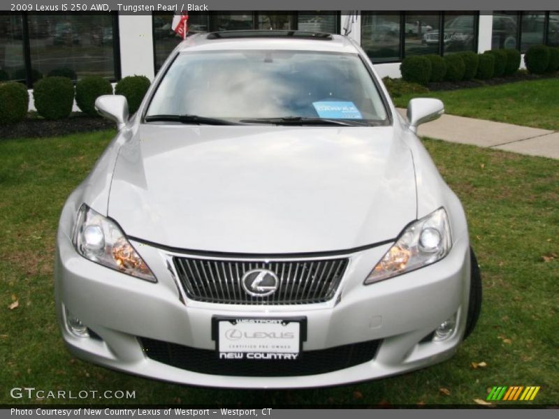 Tungsten Pearl / Black 2009 Lexus IS 250 AWD