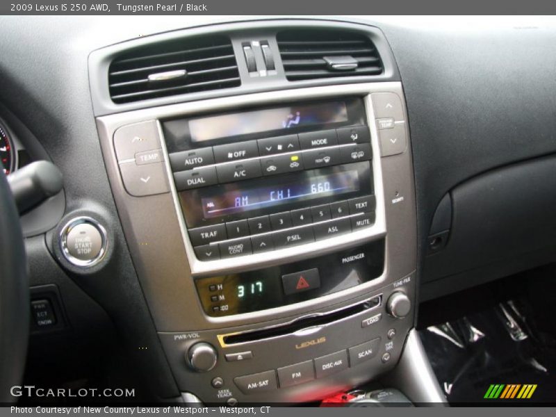 Controls of 2009 IS 250 AWD