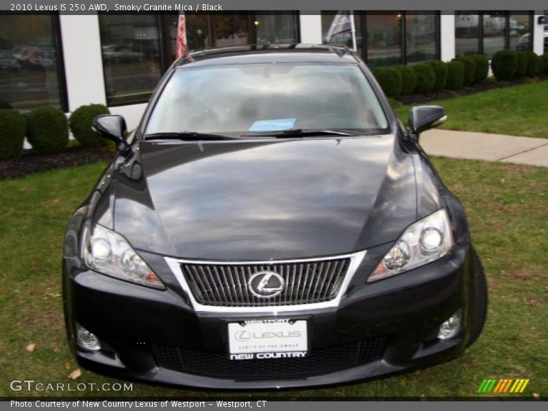 Smoky Granite Mica / Black 2010 Lexus IS 250 AWD