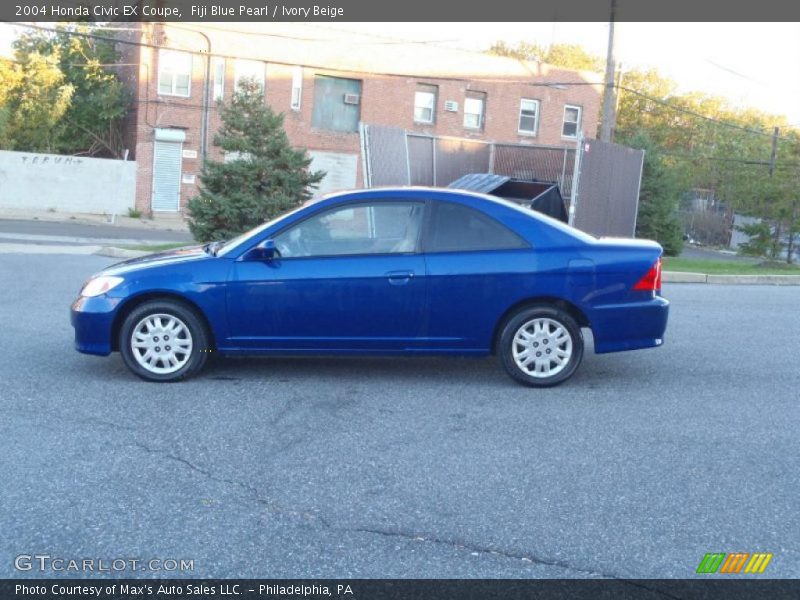Fiji Blue Pearl / Ivory Beige 2004 Honda Civic EX Coupe
