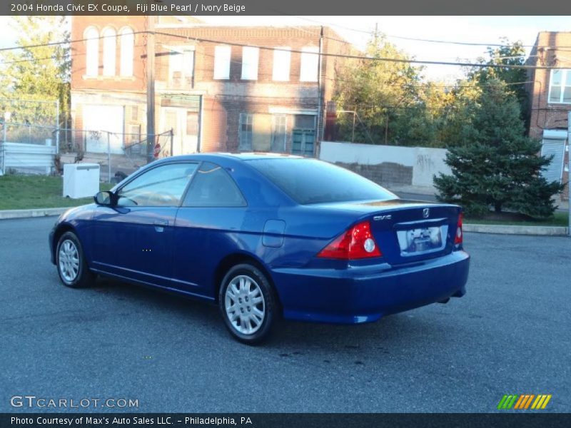 Fiji Blue Pearl / Ivory Beige 2004 Honda Civic EX Coupe