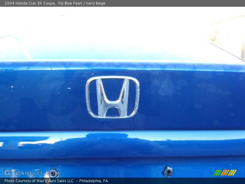Fiji Blue Pearl / Ivory Beige 2004 Honda Civic EX Coupe