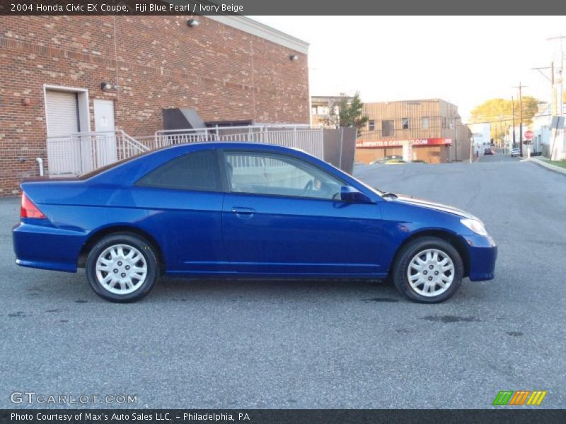 Fiji Blue Pearl / Ivory Beige 2004 Honda Civic EX Coupe