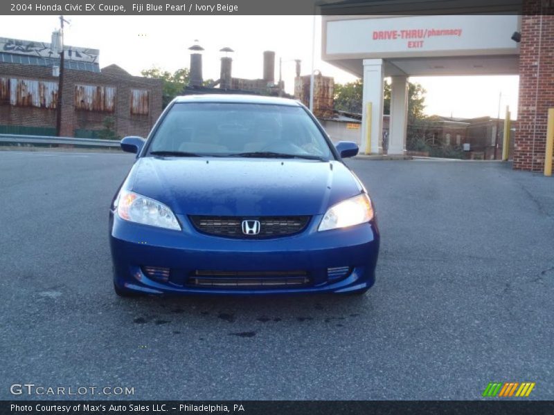 Fiji Blue Pearl / Ivory Beige 2004 Honda Civic EX Coupe