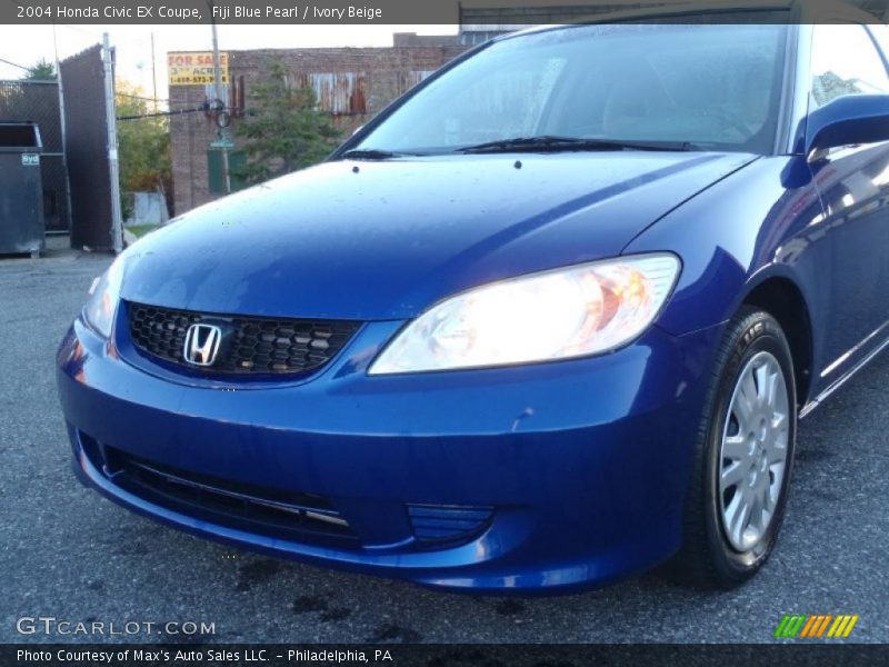 Fiji Blue Pearl / Ivory Beige 2004 Honda Civic EX Coupe