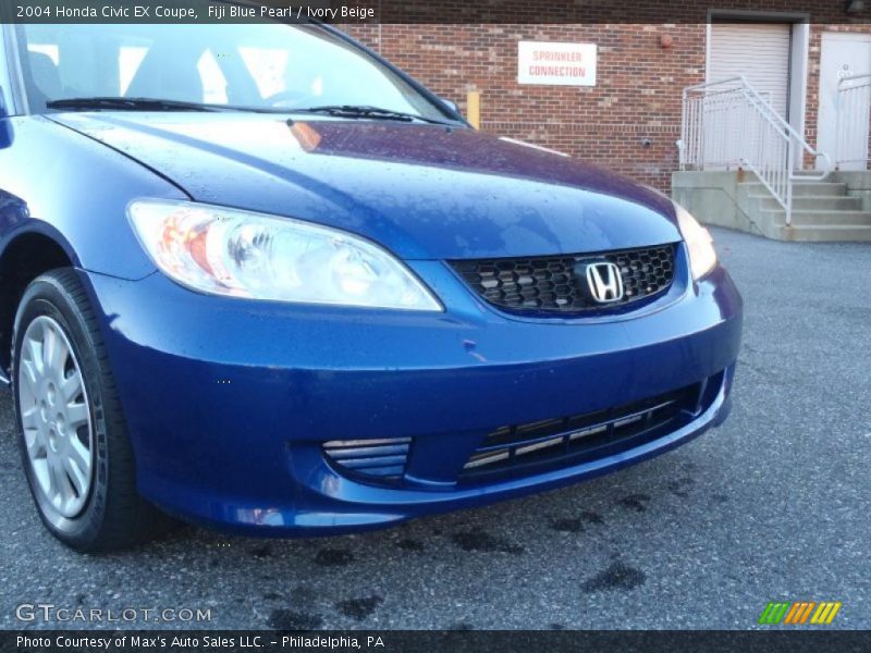 Fiji Blue Pearl / Ivory Beige 2004 Honda Civic EX Coupe