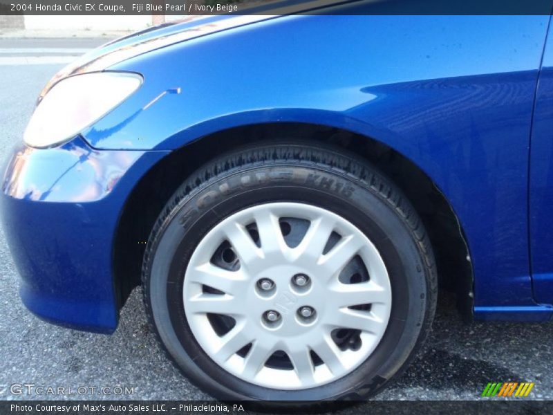 Fiji Blue Pearl / Ivory Beige 2004 Honda Civic EX Coupe