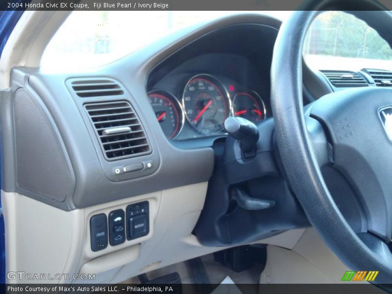 Fiji Blue Pearl / Ivory Beige 2004 Honda Civic EX Coupe