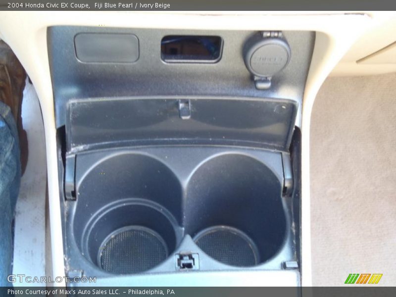 Fiji Blue Pearl / Ivory Beige 2004 Honda Civic EX Coupe